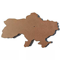 Арт борд мапа України, основа для годинника у вигляді мапи України. Розмір на вибір: 55*35 см