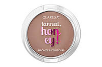 Claresa, Бронзатор для контура лица Tanned Honey!, тон 12 Versatile, 10 г