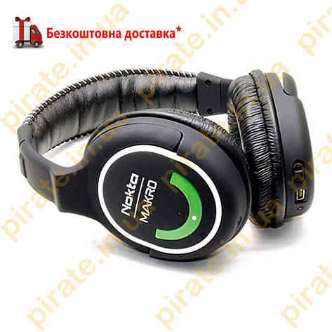 Бездротові навушники Nokta Makro 2.4 ГГц Green Edition для металошукача Simplex, фото 1