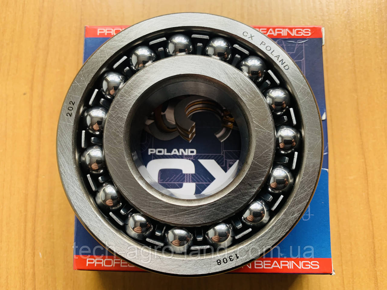 Підшипник 1308 CX POLAND ґрунтофрези Bomet (правий)