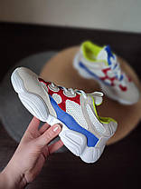 Кроссовки Adidas Yeezy 500 Grey/Blue серые с синим и красным женские кроссовки адидас изи 500, фото 3