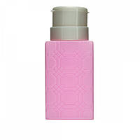 Ємність для рідин із помпою (квадратна рожева)