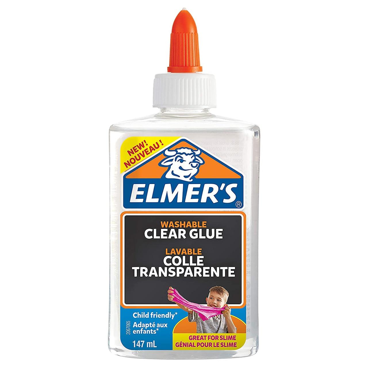 Прозрачный клей Elmer's 147 мл идеален для создания слаймов Элмерс (00256) - фото 1 - id-p1075747233