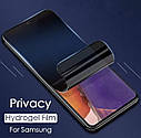 Гідрогелева плівка Антишпион Броньована матова Privacy Anti-Spy Анти-Шпіон для моделі телефона Samsung, фото 10