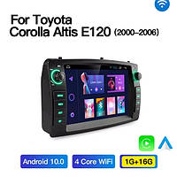 Junsun 4G Android магнитола для Toyota corolla e120 2000-2006 wifi 1+16 full 5"