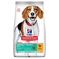 Сухой корм Hill s Science Plan Adult Perfect Weight Medium Breed для поддержания веса собак, с курицей, 2кг
