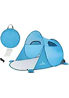 Самораскладная палатка Outtec с окошком XXL голубой Палатка пляжная Палатка для кемпинга Палатка для отдыха