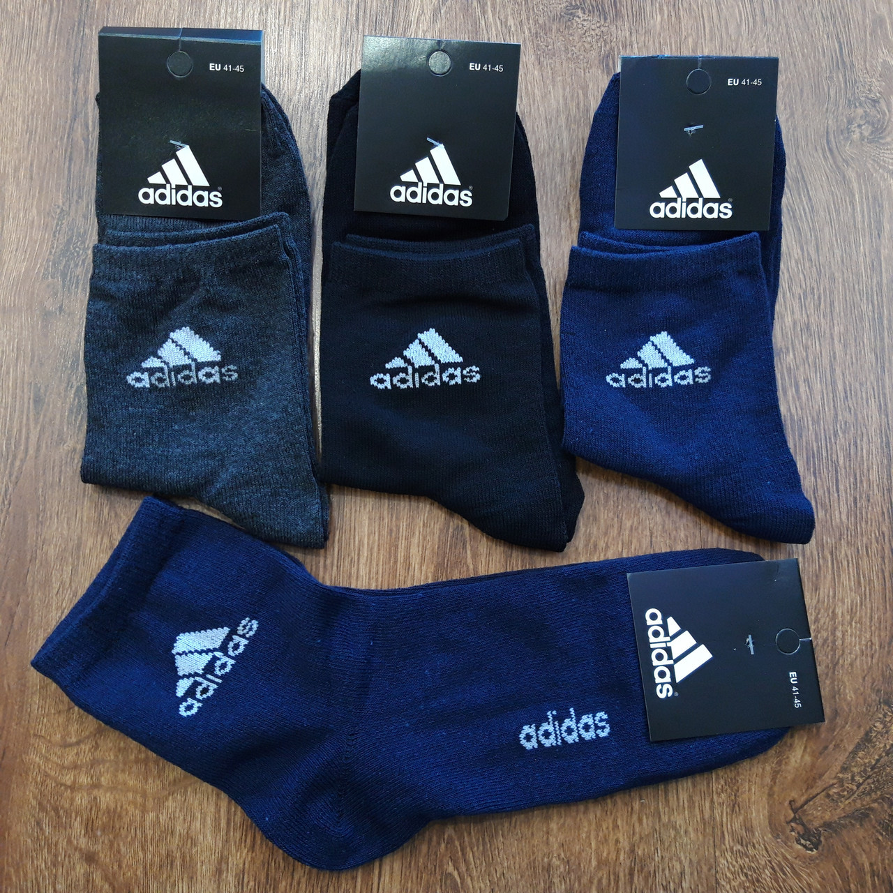 Мужские носки "Адидас А" Турция 41-45 Высокие / 12 пар оптом, с ...