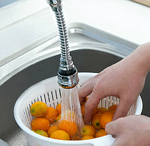 Гнучка насадка для крана Turbo Flex 360 аератор економець води BR000114, фото 4