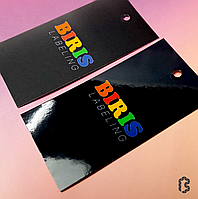 Бірки для одягу паперові (картонні) 200шт глянцеві