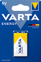 Батарейка VARTA Energy Alkaline 9V (Крона), щелочная, 1шт