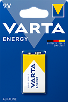 Батарейка VARTA Energy Alkaline 9V (Крона), лужна, 1 шт.