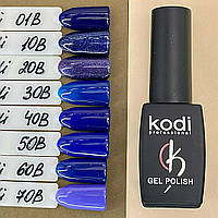 Гель лак Kodi №30B,насыщенный синий