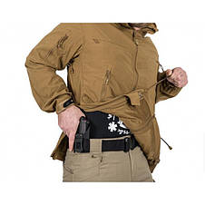 Вітрозахисна куртка Helikon-Tex COUGAR QSA койот чорний soft shell, фото 3