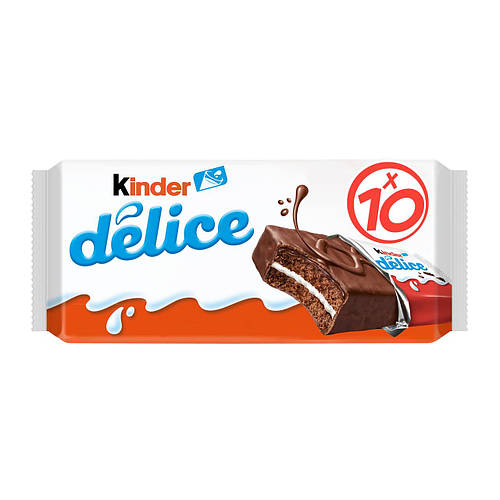 Купить Бисквит с шоколадом Kinder Delice 10шт 390гр, цена 260 ₴ — Prom ...