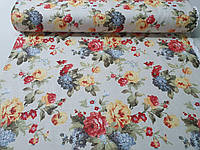 Тефлоновая ткань DUCK WELLAHOME принт КОРОЛЕВСКИЙ БУКЕТ - желтый