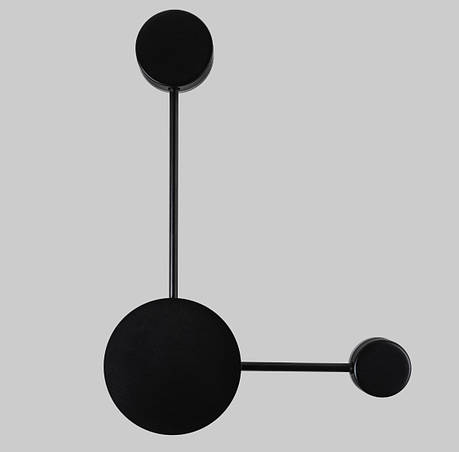 Світлодіодний чорний настінний світильник (61-L179 BK), фото 1