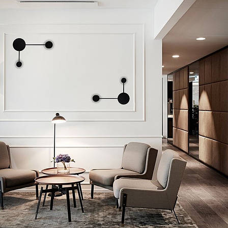 Світлодіодний чорний настінний світильник (61-L179 BK), фото 2