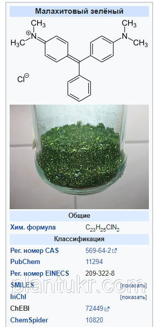 Малахітовий зелений чда (малахитгрюн)