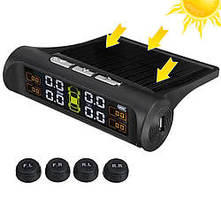 Система контролю тиску в шинах із зовнішніми датчиками TPMS+SOLAR / Датчик тиску шин із сонячною батареєю