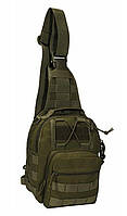Тактическая сумка - рюкзак через плечё с системой MOLEE - Хаки