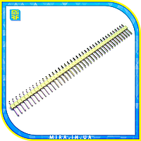 Разъем штыревой PLS-40 1х40 прямой, белый, папа, шаг 2.54