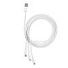 Кабель зарядний Baseus Superior Series 3 in 1 USB Type-C+micro USB+Lightning 3.5A 1.5м White (CAMLTYS-02), фото 6