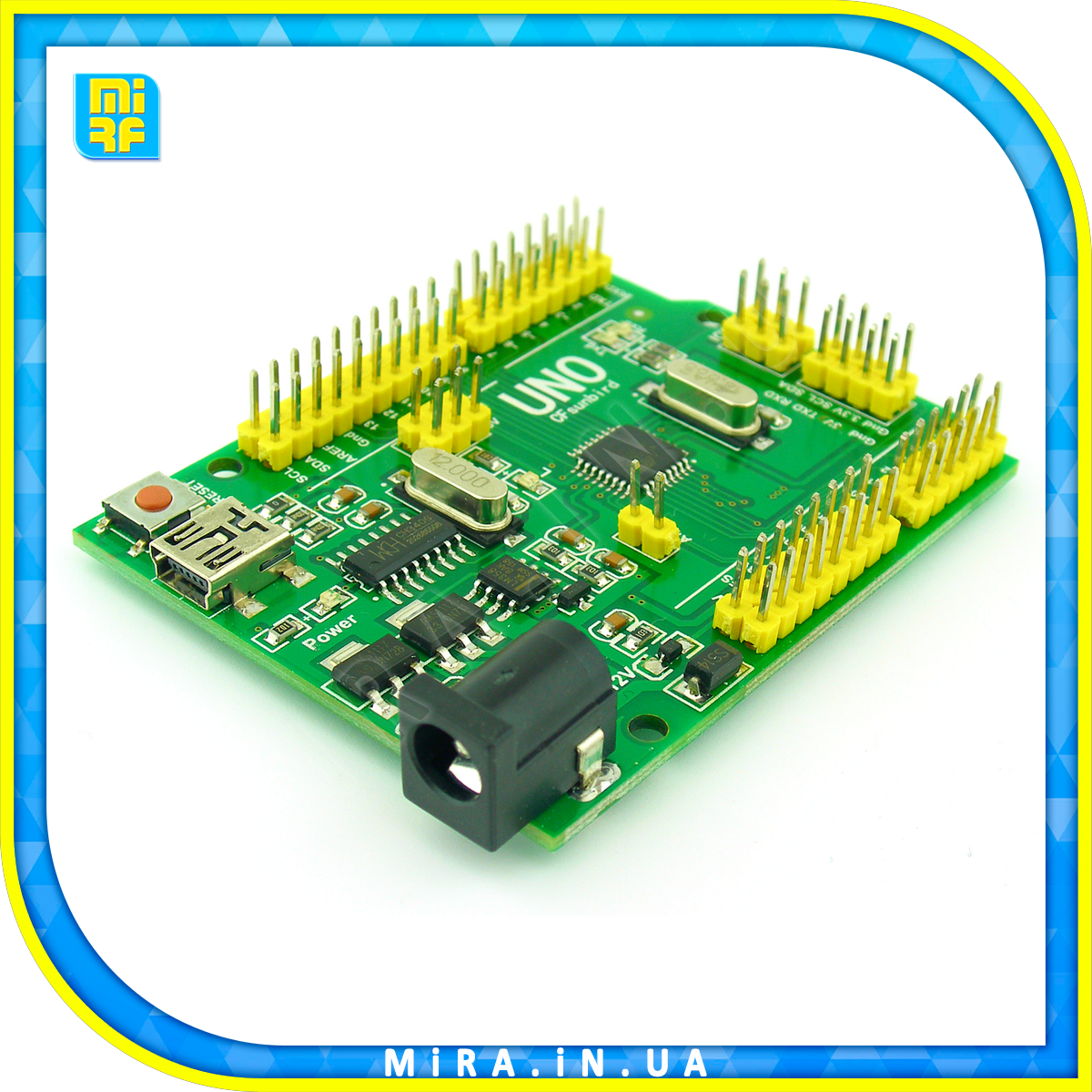 Купить Микроконтроллер Arduino UNO R3 ATMega328P MiniUSB Green, цена ...