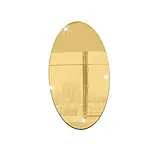 Дзеркало акрилове овальне 17×27 см 1 мм золото, фото 2