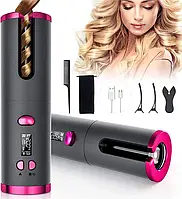 Автоматическая плойка Ramindong Hair curler WM-002 для завивки беспроводная керамическая стайлер с USB