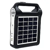Многофункциональный LED фонарь PowerBank EP-035 радио-блютуз с солнечной панелью BK322-01