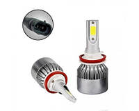 Комплект автомобильных LED ламп C6 H3 (PK22S 12В 72Вт 7600лм) BK322-01