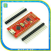 Микроконтроллер Arduino Nano 3.0 ATMega328 CH340 microUSB с NRF24l01 2,4G ножки не распаяны