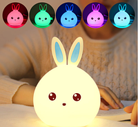 Ночник Зайчик Rabbit Touch Светильник силиконовый со встроенным аккумулятором 543IM-65