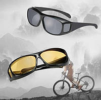 Антибликовые очки для водителя HD Vision WJ10 2 пары: День + Ночь BK322-01