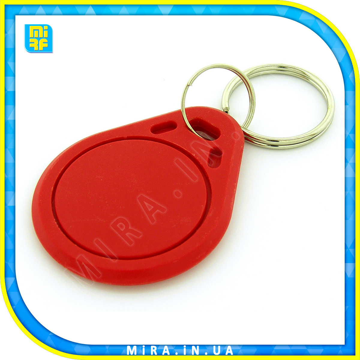 Брелок RFID/NFC Mifare Mf1 S50 13.56 MHz червоний (ID#1734251854), цена ...