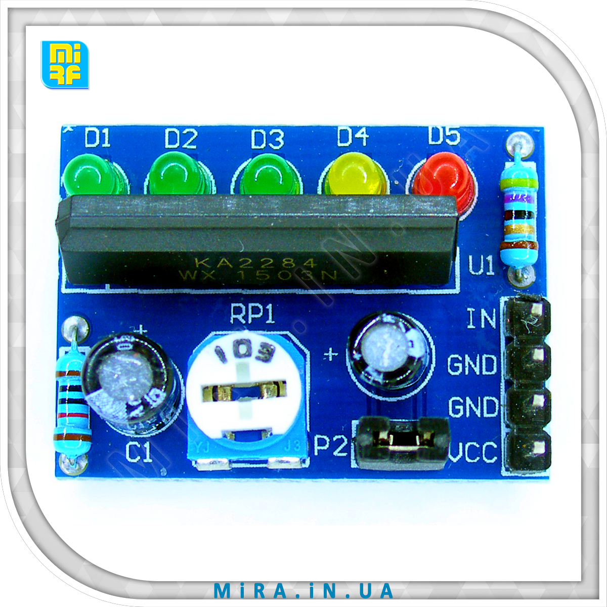 Купить Индикатор светодиодный KA2284 уровня сигнала/заряда, цена 98 ...