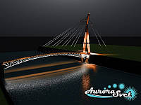 Архитектурная подсветка мостов. LED освещение. Светодиодное освещение. Профессиональное освещение сооружений.
