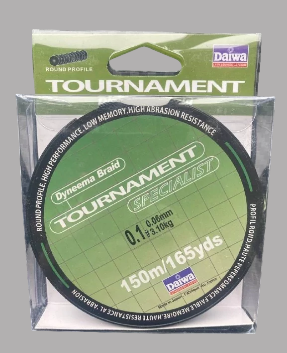 Шнур для риболовлі Daiwa Tournament Specialist Green x4 150m (#0.1) 0.06мм/3.1kg