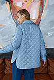 Жіноча демісезонна куртка 1983 блакитний, фото 5