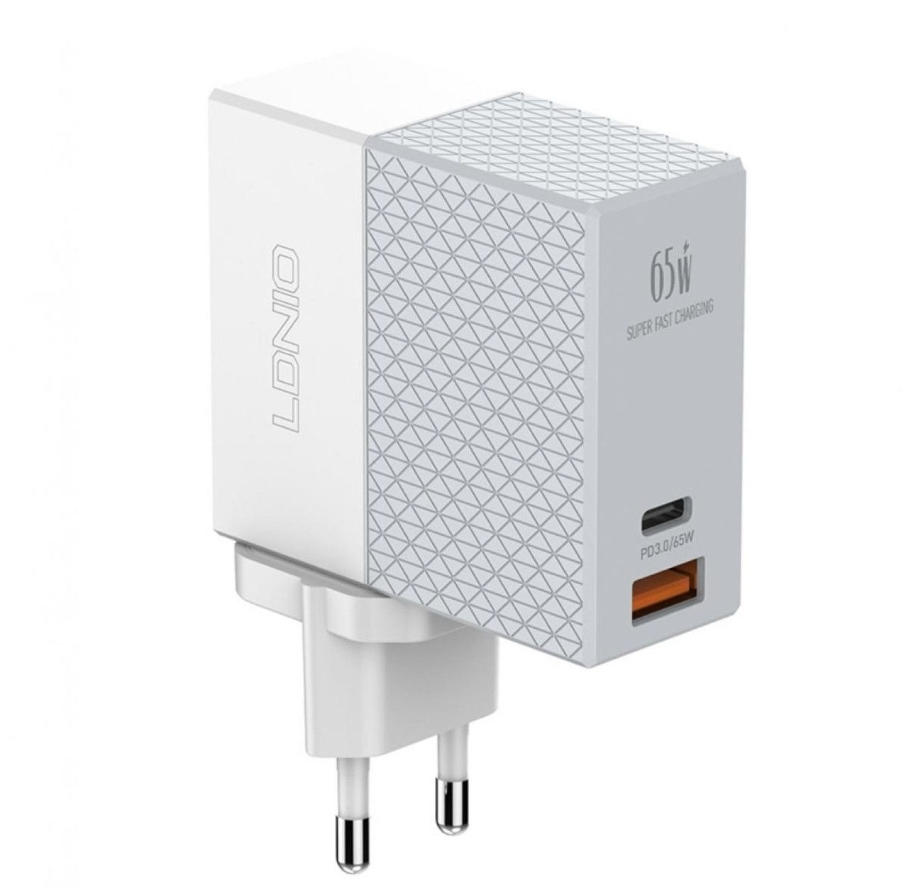 Мережевий зарядний пристрій ЗЗП LDNIO A2620C PD 65 W + кабель Type-C на Type-C