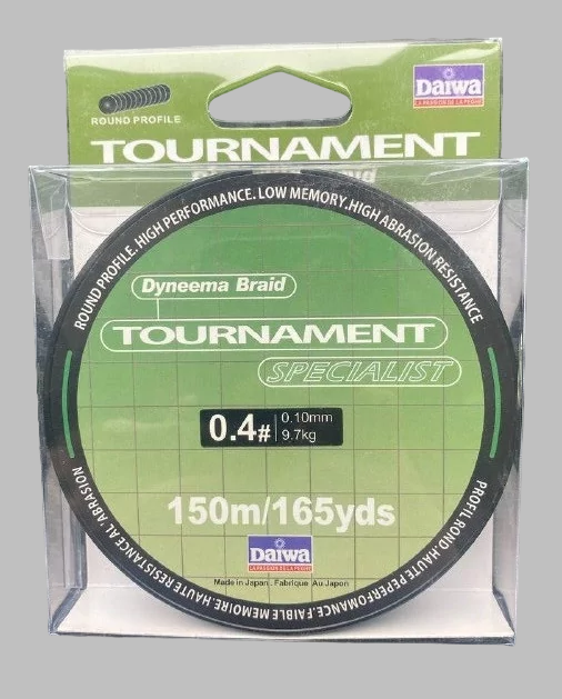 Шнур для риболовлі Daiwa Tournament Specialist Green x4 150m (# 0.4) 0,10мм / 9,7 кг