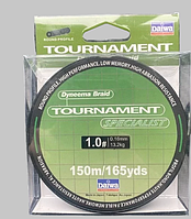 Шнур для риболовлі Daiwa Tournament Specialist Green x4 150m ( #1.0 ) 0.16мм / 13.2kg