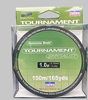 Шнур для рыбалки Daiwa Tournament Specialist Green x4 150m ( #1.0 ) 0.16мм / 13.2kg