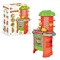 Гр Кухня №7 0847 (3) "Technok Toys", плита, полички, посуд, каструля, чайник, пательня, лопатки, в коробці