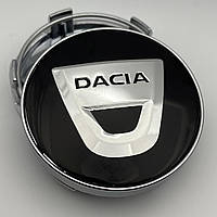 Колпачок Dacia черные/хром 60мм 56 мм