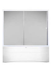 Штора для ванної KO&PO F 170 (W-2) 170х140 см розсувні скло матове, фото 3