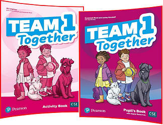 Team Together 1. Pupil's+Activity Book. Комплект книг з англійської мови. Підручник+Зошит. Pearson