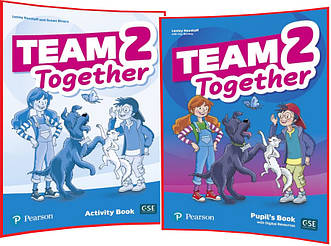 Team Together 2. Pupil's+Activity Book. Комплект книг з англійської мови. Підручник+Зошит. Pearson