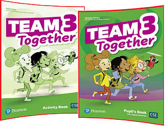 Team Together 3. Pupil's+Activity Book. Комплект книг з англійської мови. Підручник+Зошит. Pearson